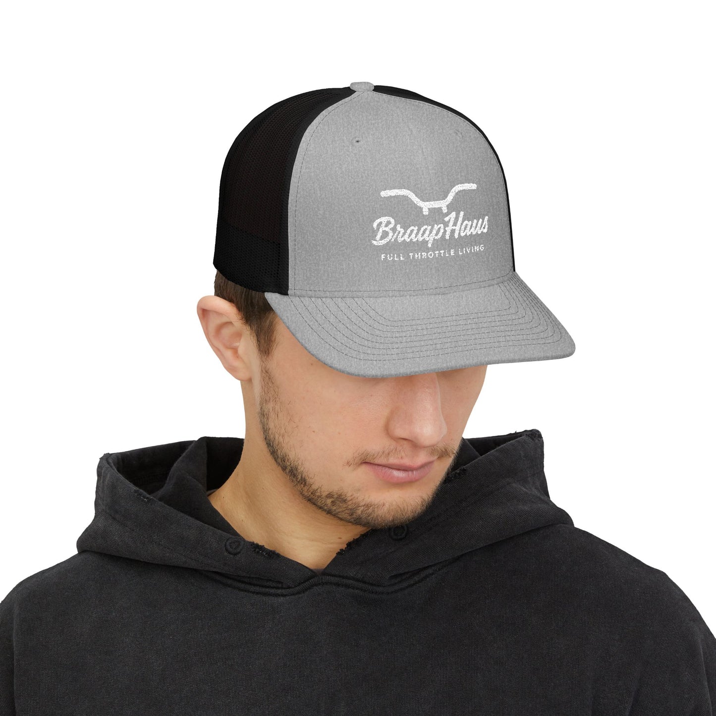 Embroidered Snapback Trucker Cap